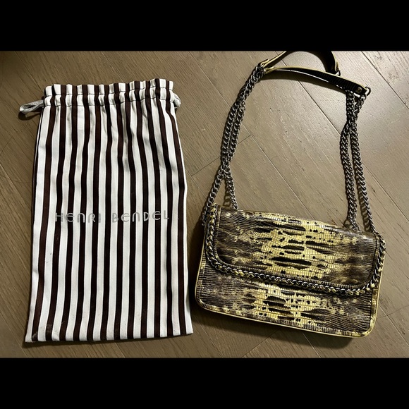 Henri Bendel Crocodile Chain Strap Bag - Picture 1 of 5